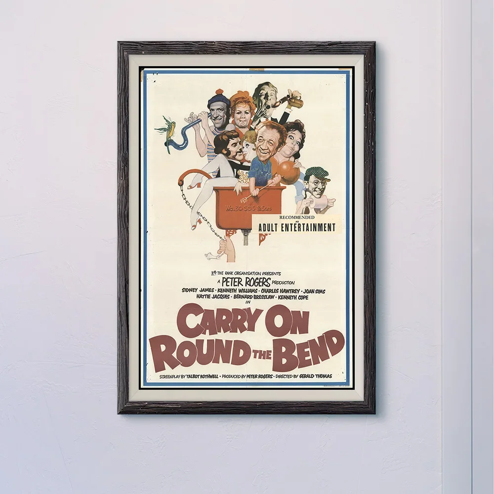 N043 CARRY ON ROUND THE BEND винтажный классический фильм настенный шелковый тканевый HD постер искусство украшение дома подарок