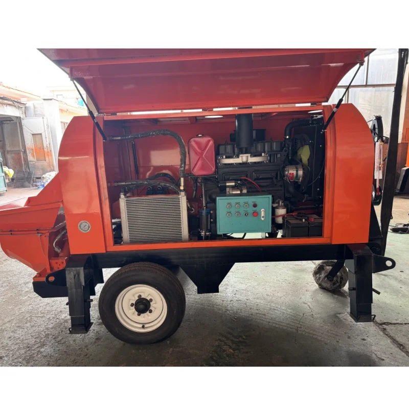 Large Output Construction Concrete Pump, Newest Model, for Infrastructure Road Bridge Mobile Concrete Grouting Pump Customized