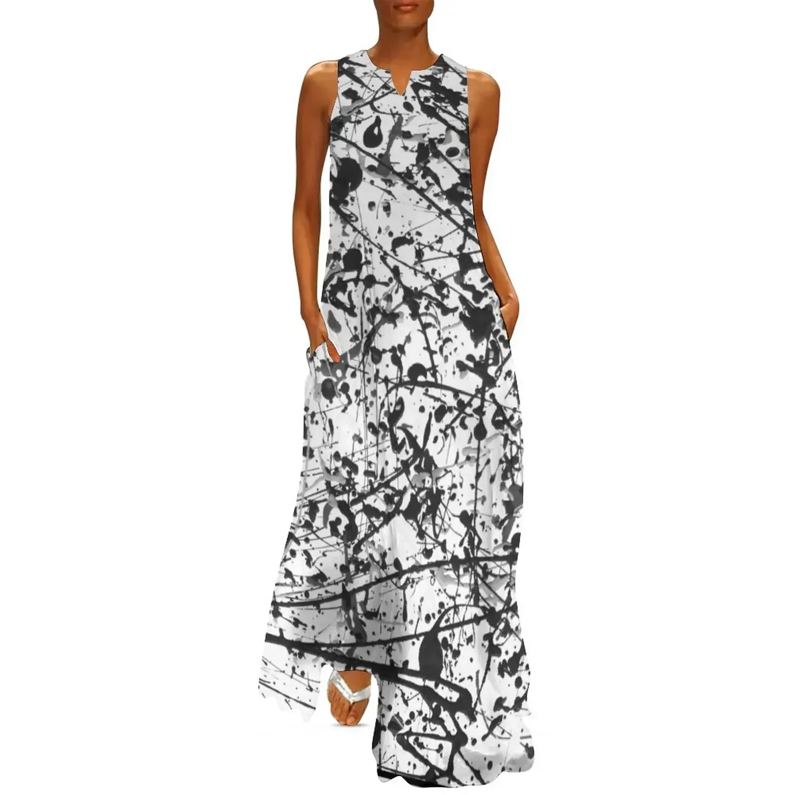 

Mijumi Pollock Black and White Long Dress dress women summer cute dress dresses women summer 2025 clothes for women
