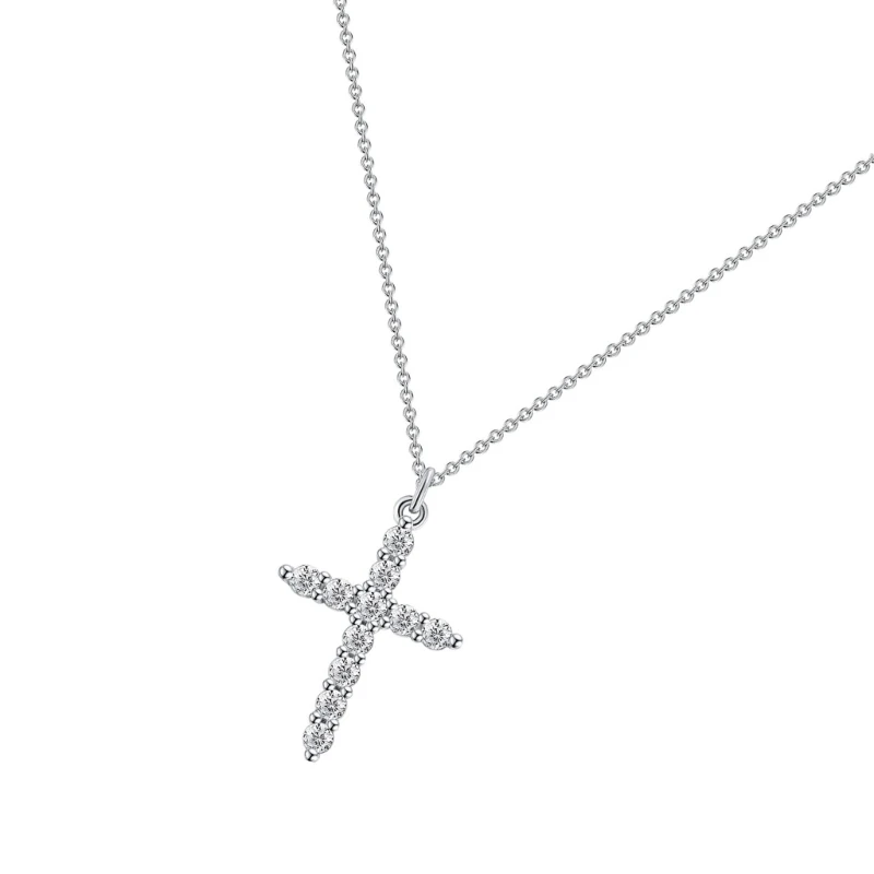 Zircon Crosses Necklaces Crucifix Pendant Necklace Boy Faith Crosses Necklace