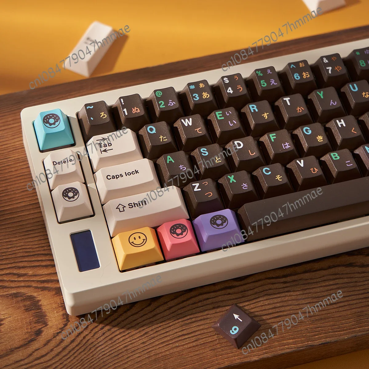 Glove X Domikey Choco Donuts Theme Keycap 152key Full Set Cherry Profile PBT Dye-sublimation Key Cap for Mechanical Keyboard