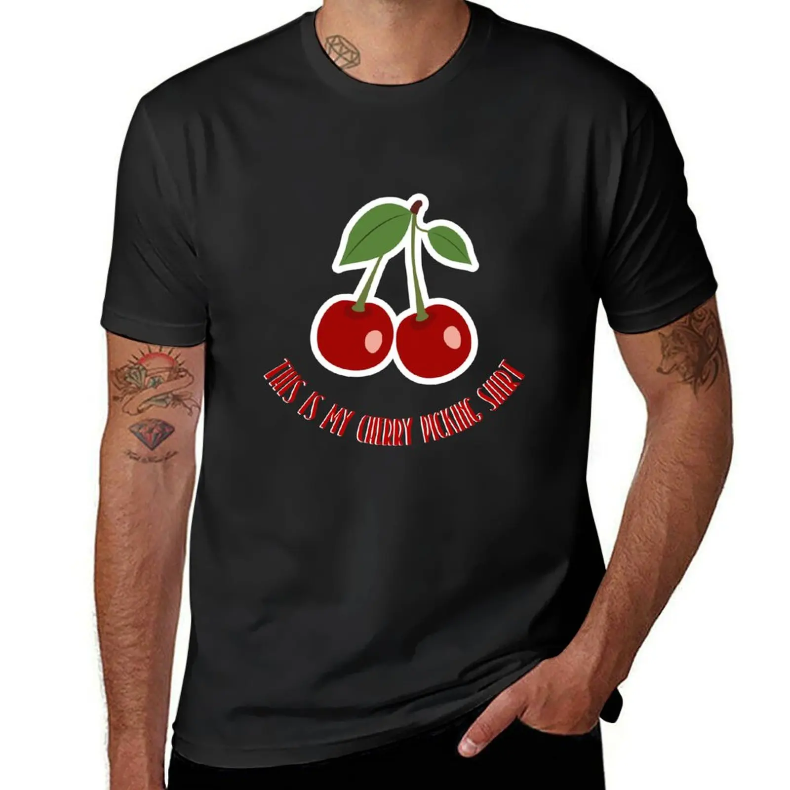 

This Is My Cherry Picking Shirt Cute Cherry Picking Shirt T-Shirt blacks tops anime figures Short sleeve tee men