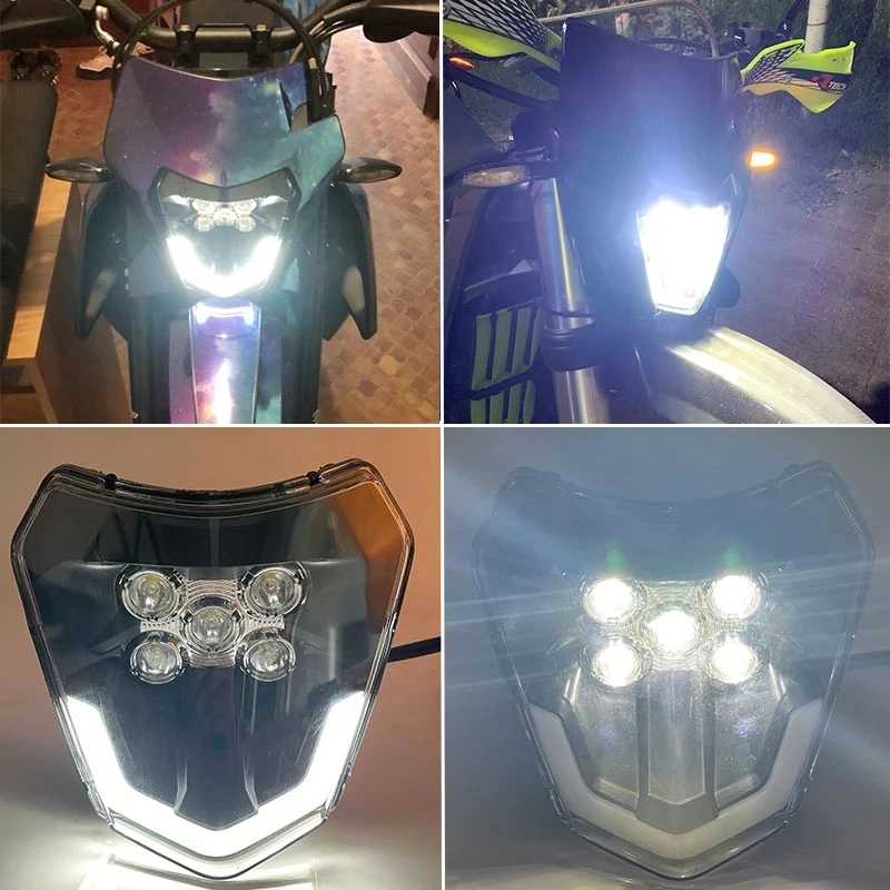 Front Light Motorcycle Headlight Universal Headlamp For KTM EXC EXCF SX SXF XC XCF XCW XCFW 125 150 250 300 350 450 530 LED