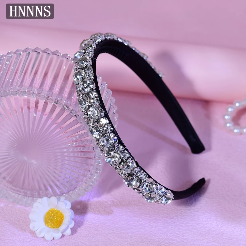 Topqueen faixa de cabeça de casamento com strass, estilo extremamente simples, feita à mão, feminina, elegante, banquete, festa, yxa94