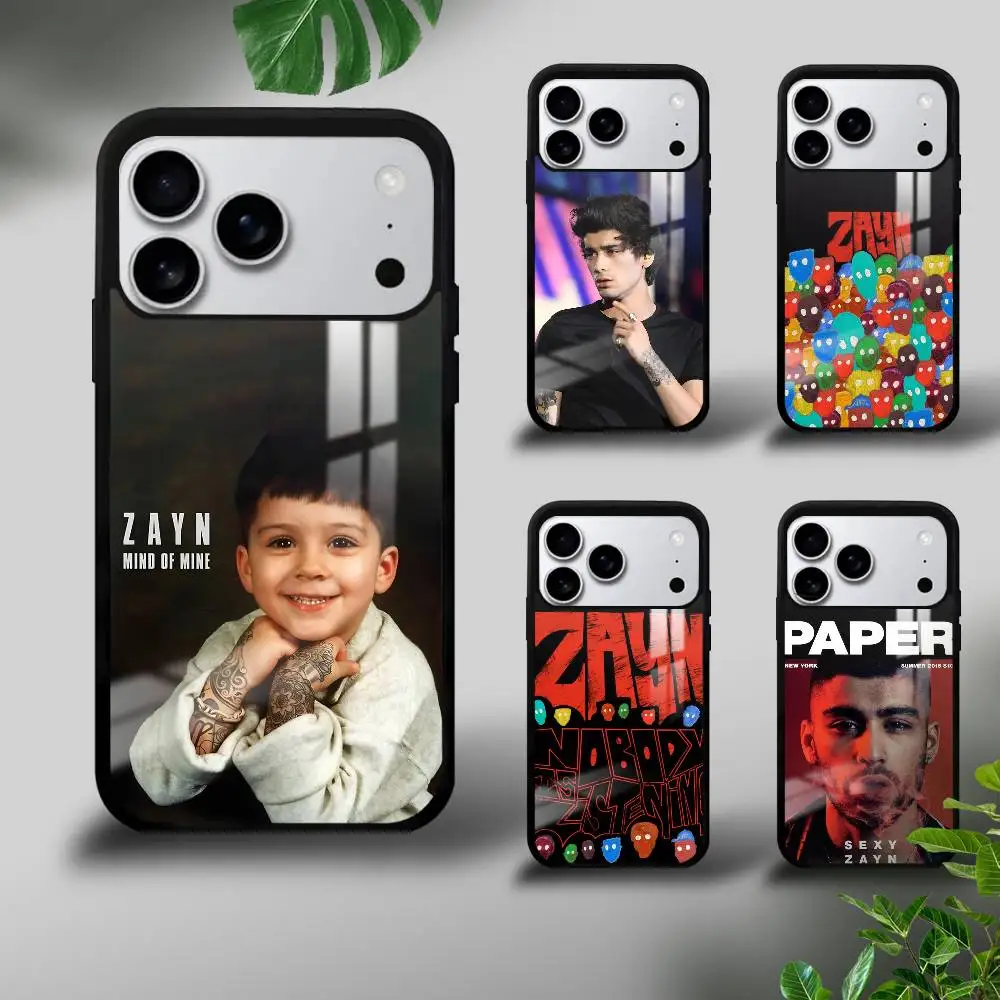 

Z-Zayn M-Malik Singer Phone Case For iPhone 17 16 15 14 13 12 11 Pro Xs Max Mini Plus Celulares Hard Funda