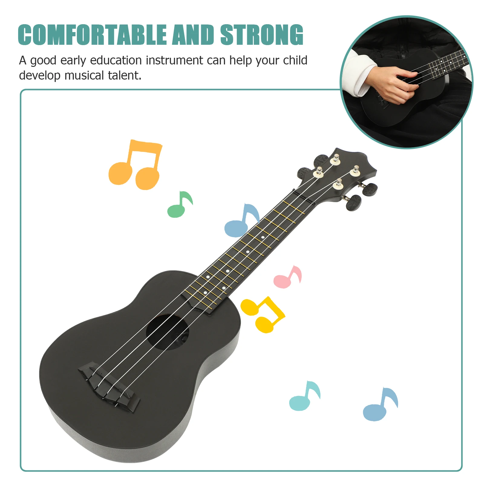 Ukulele Beginner Musical Instrument Acoustic Guitars for Instruments Toddlers Wood Child