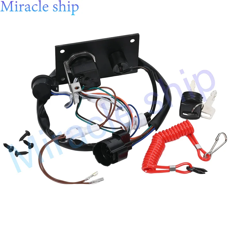 37100-96j24-ignition-key-switch-panel-for-suzuki-outboard-engine-motor-marine-single-ignition-key-switch-panel