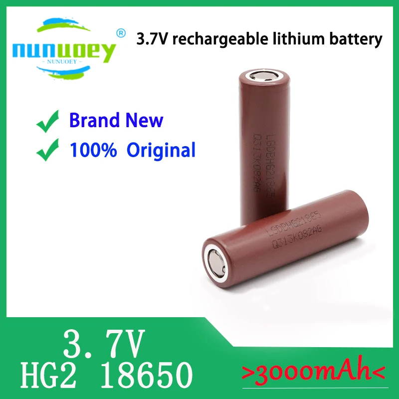 

2024 New Original HG2 18650 3000mAh battery 18650 HG2 3.7V discharge 20A dedicated For HG2 Power Rechargeable battery