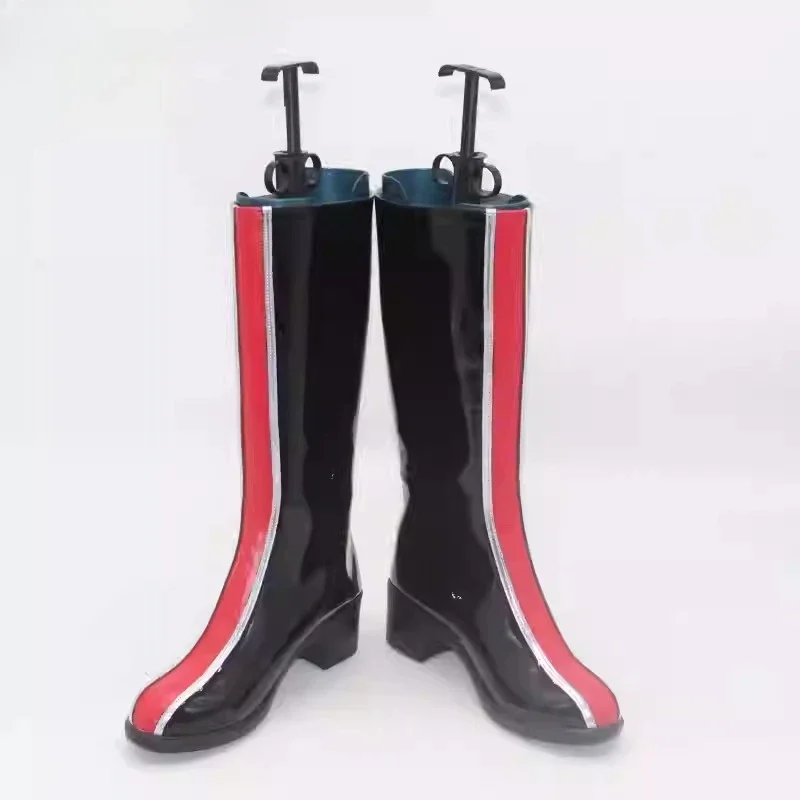 Kpop Stijl Demon Hunters Cosplay Laarzen Pu Lederen Schoenen voor Vrouwen Rollenspel Groep Idol Halloween Kostuum Accessoires