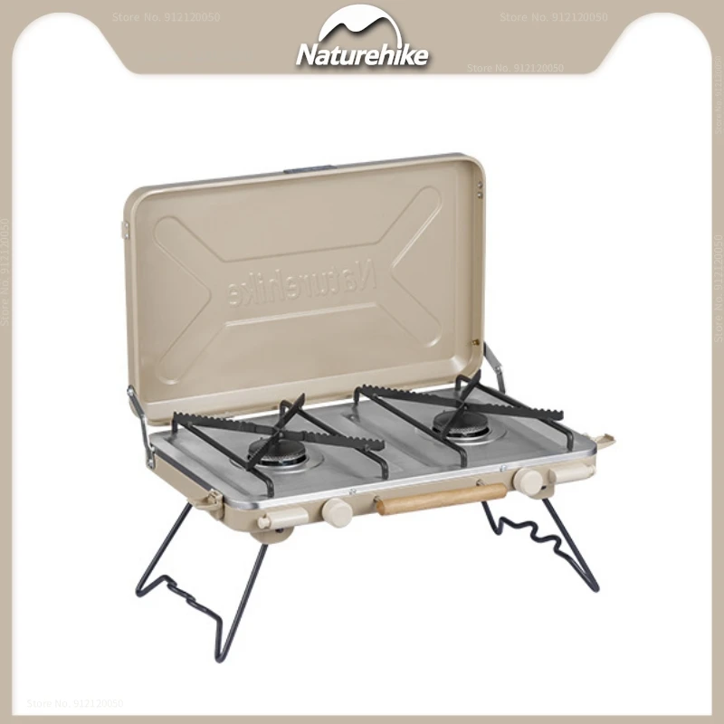 

Naturehike Camping Double Head Gas Stove Portable Outdoor Barbecue Stove Picnic Cooking Equipment 2500w High-power Gas Stove