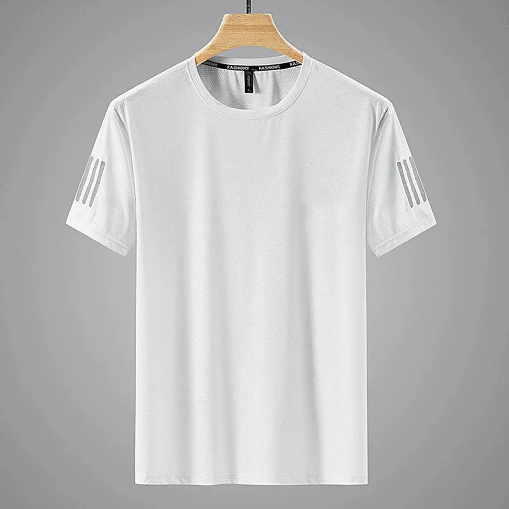

Casual Fashion Shirt Men Summer T-Shirt For Summer Vacation 2XL 3XL Lightweight Quick Dry T-shirt O Neck Design