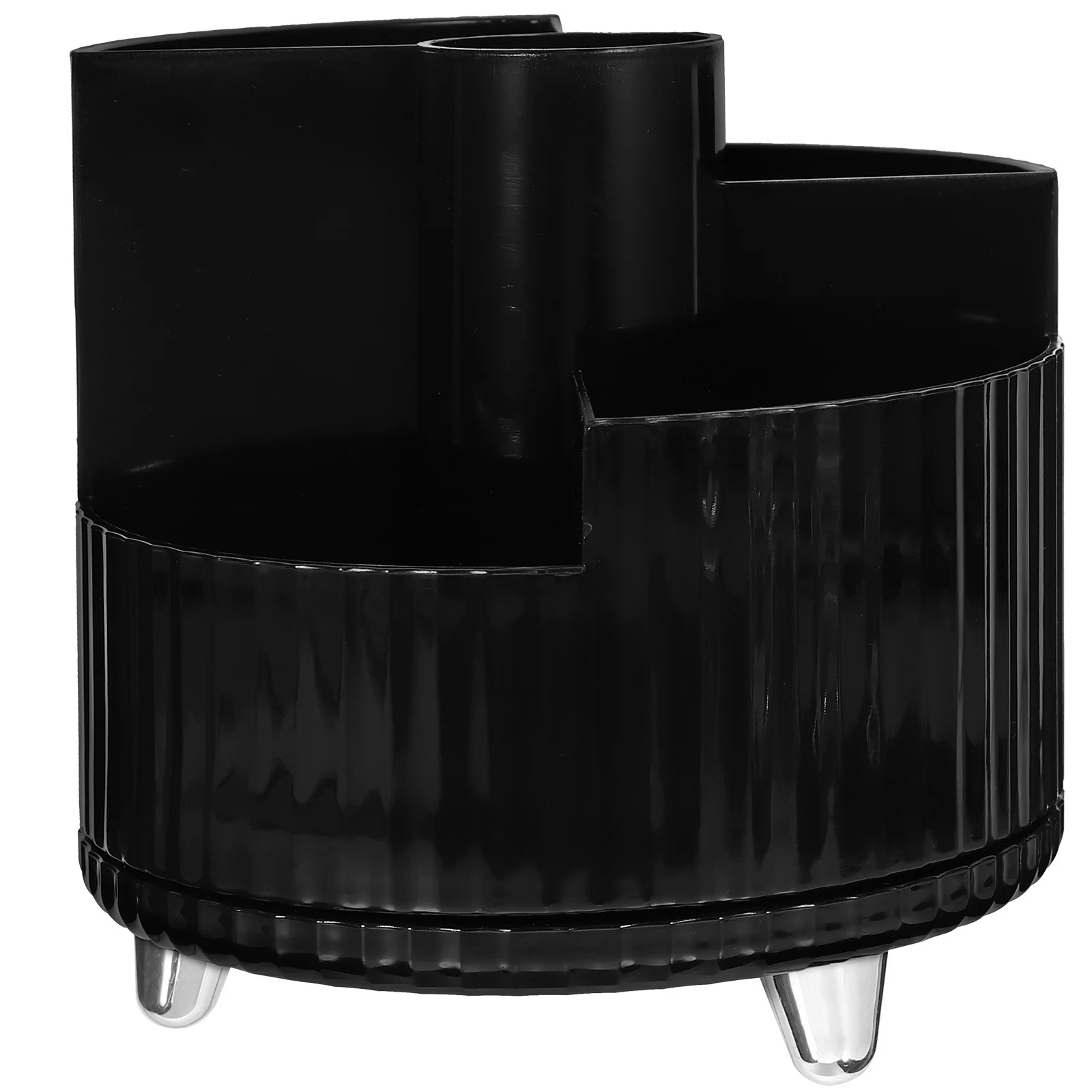 

360 Degree Rotation Makeup Brush Holder Multi Grid Brush Storage Pen Container Desktop Organizer for Makeup and Office