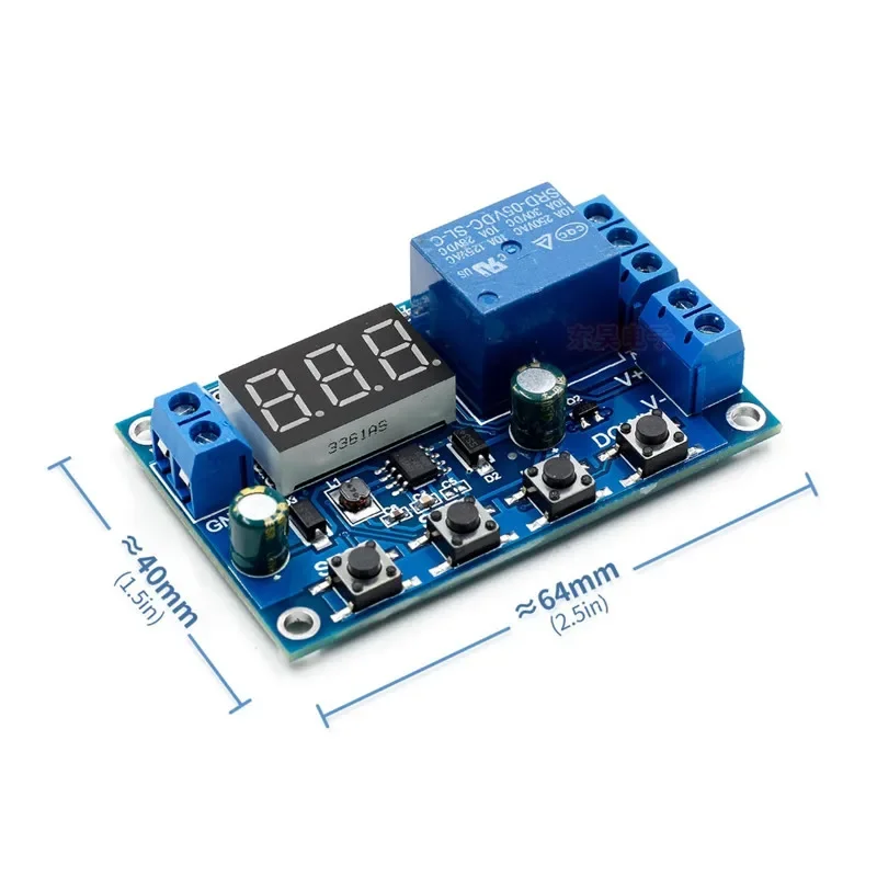 Battery module integrated voltmeter, overvoltage protection, timing charging and discharging, with communication function