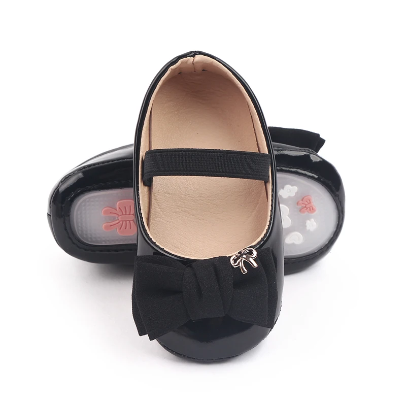 Baby Girl Shoes Cute Bowknot Toe-covered Soft PU Mary Jane Shoes Anti-slip Sole Spring Summer Sandal for 0-6-12m Baby NewFashion