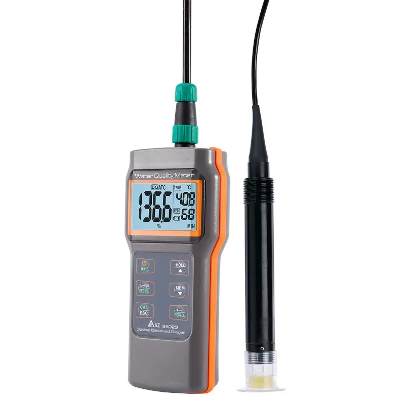 AZ86023 Handheld Fluorescence Dissolved Oxygen Meter IP67 Waterproof No Polarization Time Required