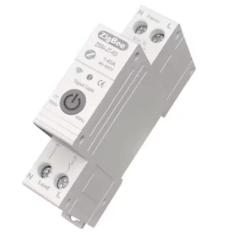 AA60-Tuya Smart Circuit Breaker With Reclosing Timer Energy Meter KWH Monitor Overload Protect For Alexa