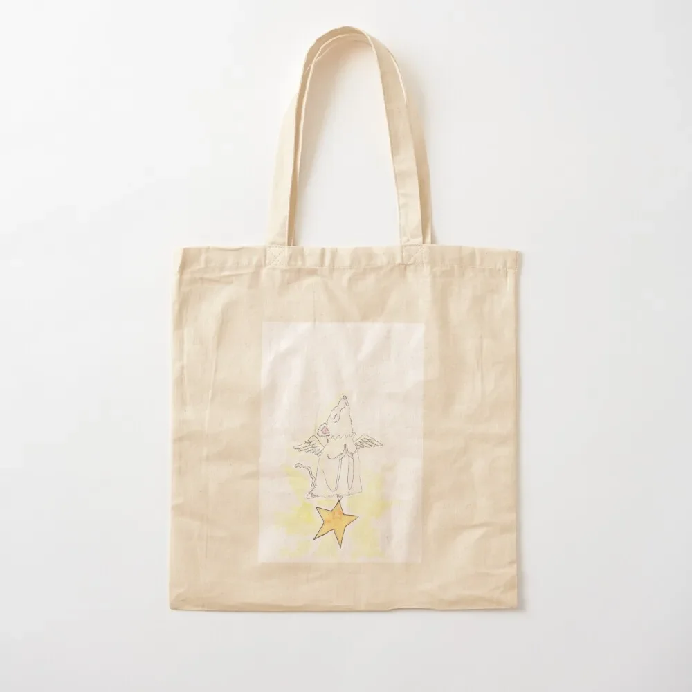 

Christmas Mouse angel Tote Bag Women's beach bags custom canvas bag