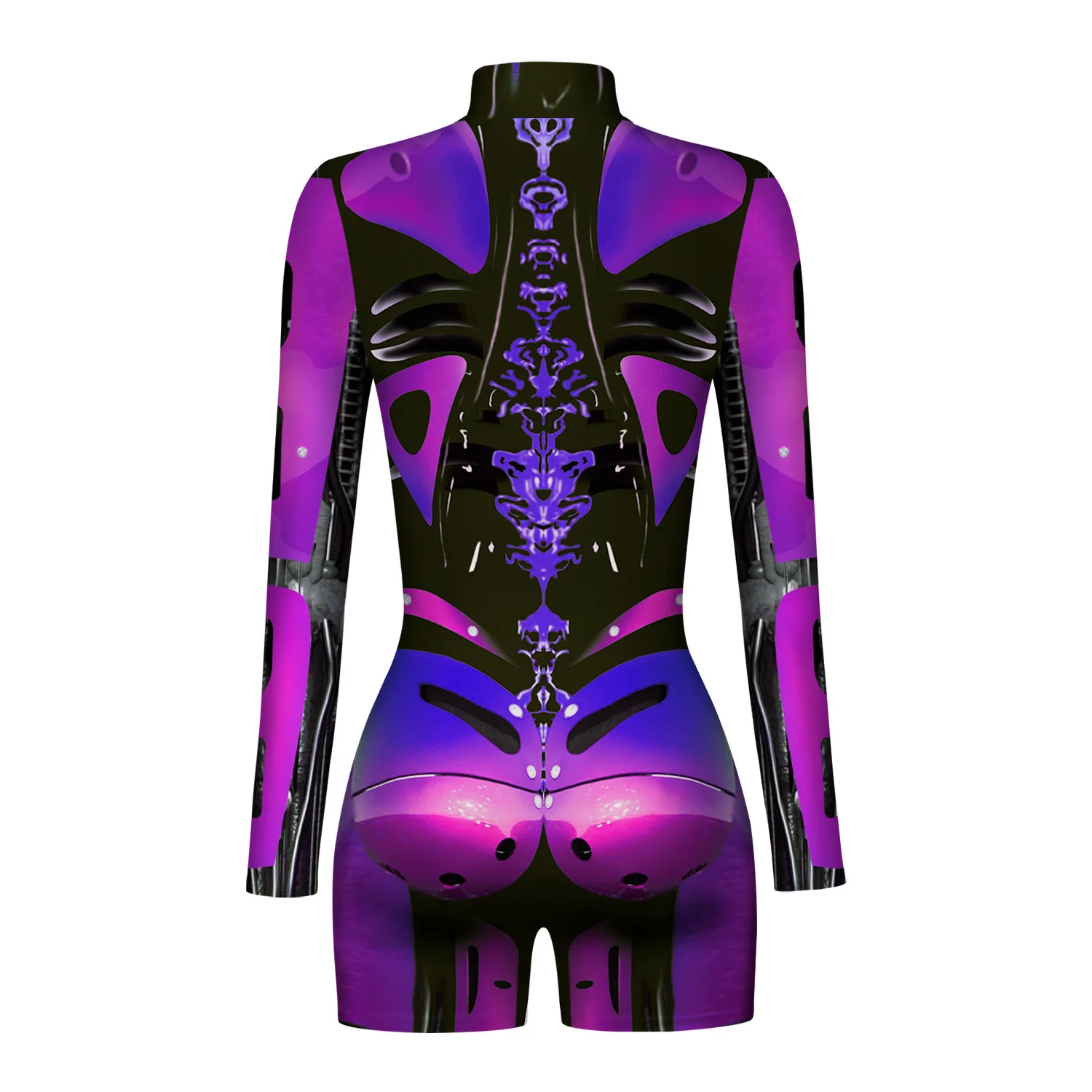 3D Print Fancy Jumpsuit Halloween Costume For Adult Women Steampunk Bodysuit Cosplay