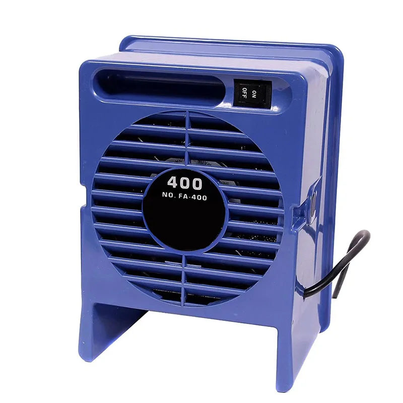 FA-400 Draagbare Roker Soldeerbout Lassen Afzuigventilator Rookabsorber met Actieve Kool Filter Spons ESD Rookreiniger