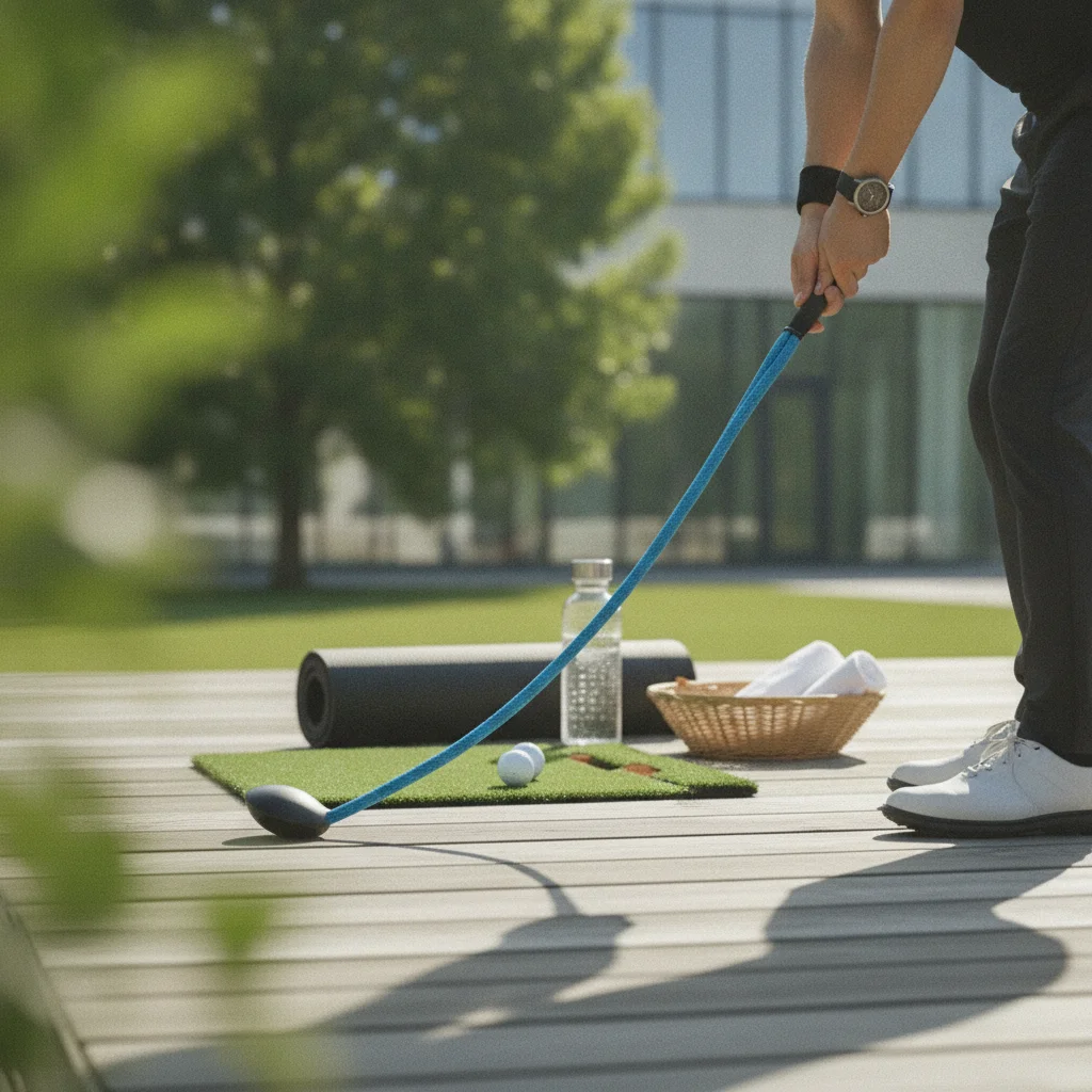 Golf Swing Training Rope Polyester Golf Tempo Rope Swing Training Aid Blue Sports Equipment Portable