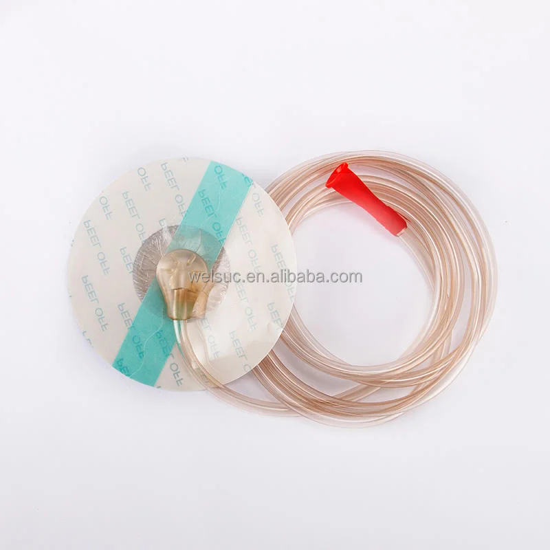 Sterile Negative Pressure Wound Therapy Dressing Accessory with Drainage Tube And Pad Medical Tubing with Port for Wound Care