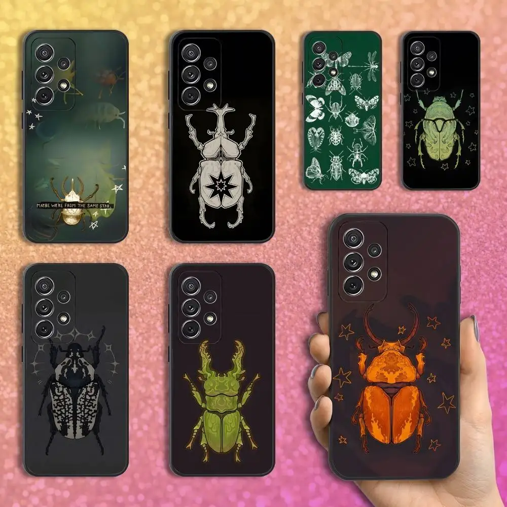

Bugs And Insects Biology Art Phone Case For Samsung S25,S24,S23,S22,S21,S20,S10,Ultra,Plus,Lite,FE,Soft Silicone Black Cover