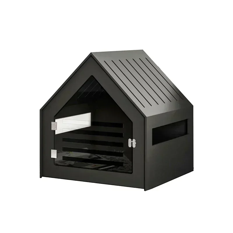 Wood Plywood Pet House with Transparent Acrylic Door Indoor Cat and Dog Shelter Modern Diversified Style House