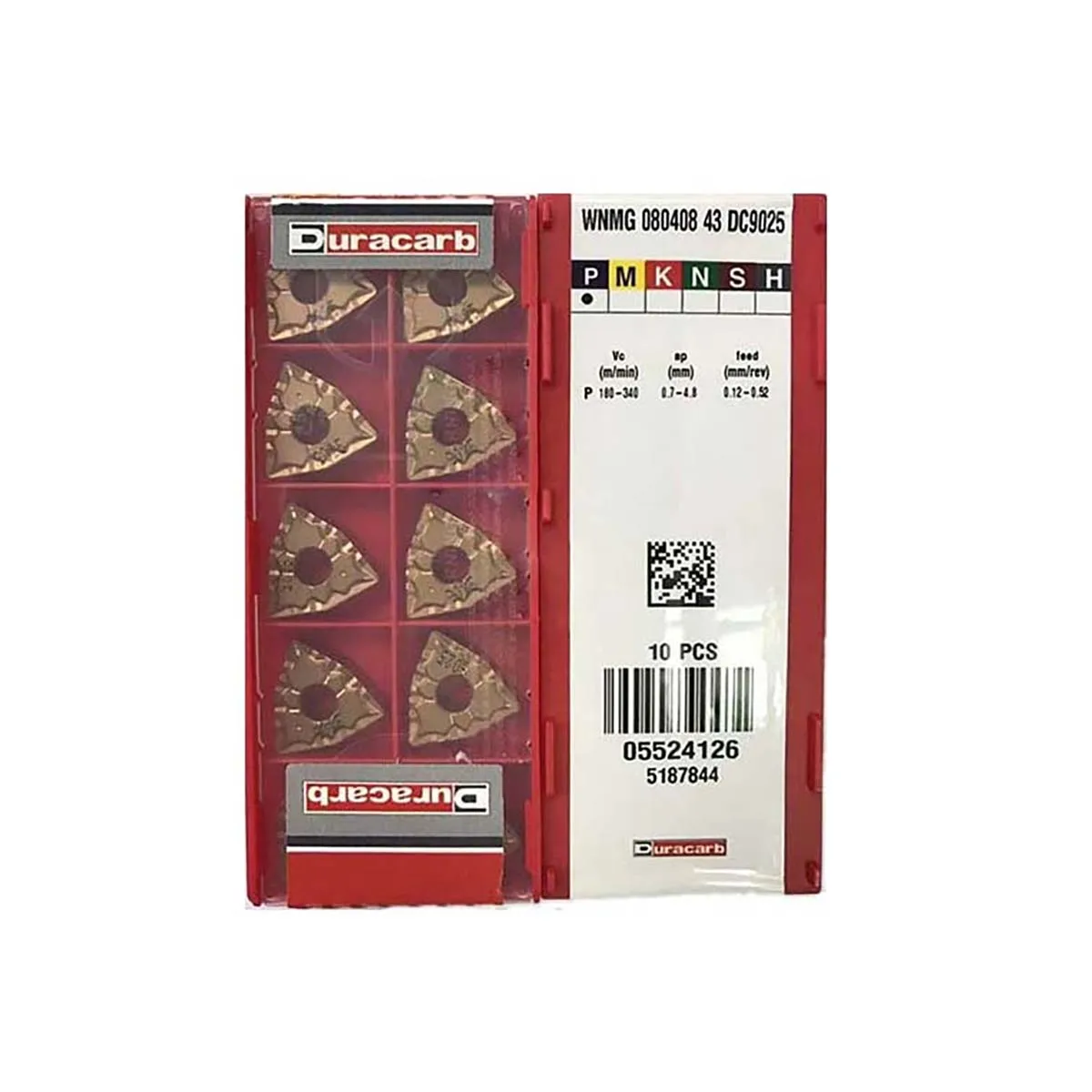 Duracarb 100% Original WNMG WNMG080408 WNMG 080404 WNMG080412 43 DC9025 Tool Inserts Carbide Milling And Turning Milling Cutter