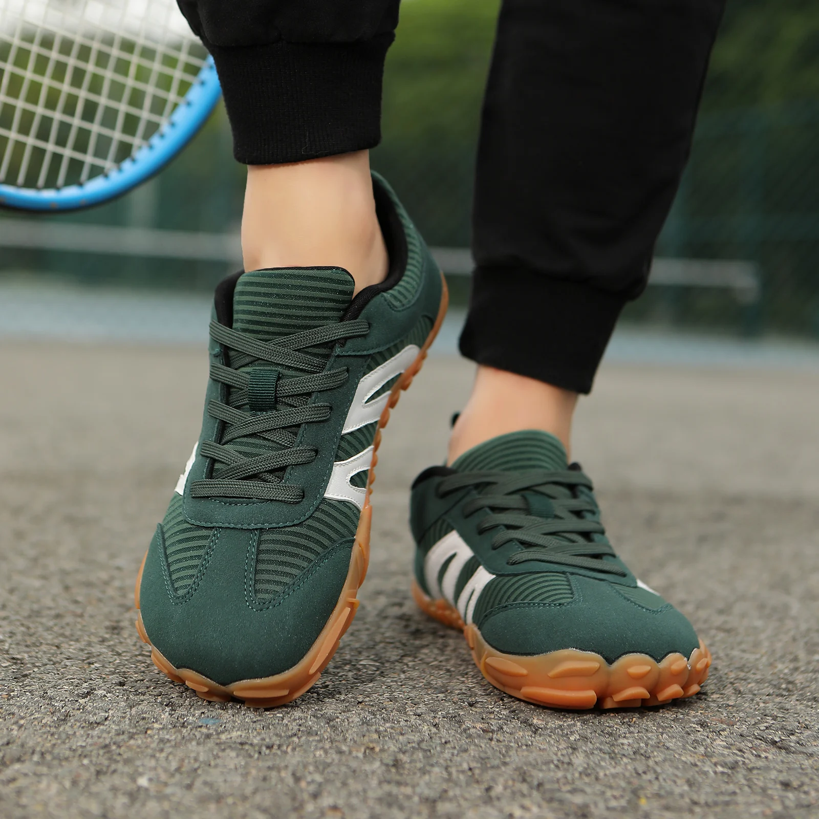 Damen-Breitschuhmodelle, Atmungsaktive Barfußschuhe, Herren-Minimalistische Zero-Drop-Schuhe mit Breiter Spitze, Rutschfeste Freizeit-Sportschuhe – Detail 23