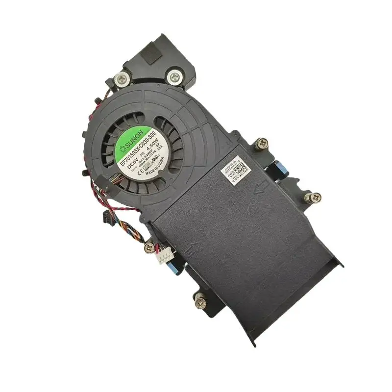 مشعاع DELL Optiplex Micro 3020 3020M، مروحة تبريد، مكبر صوت CN-019P4P 019P4P 19P4P CN-0KG9KP KG9KP 0KG9KP 100% يعمل باللون الأسمر