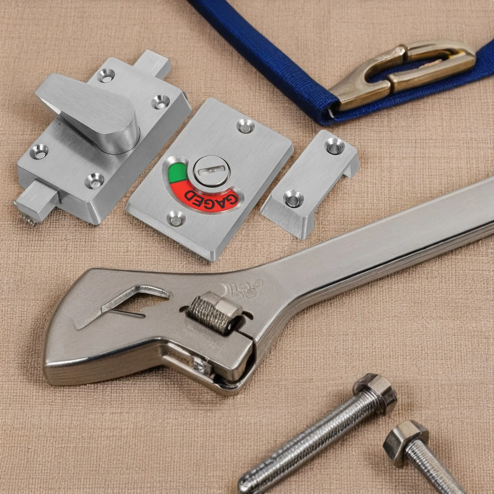 

Комплект из 1 шт. Коммерческий индикаторный замок-защелка из нержавеющей стали для общественных туалетов с индикатором занятости