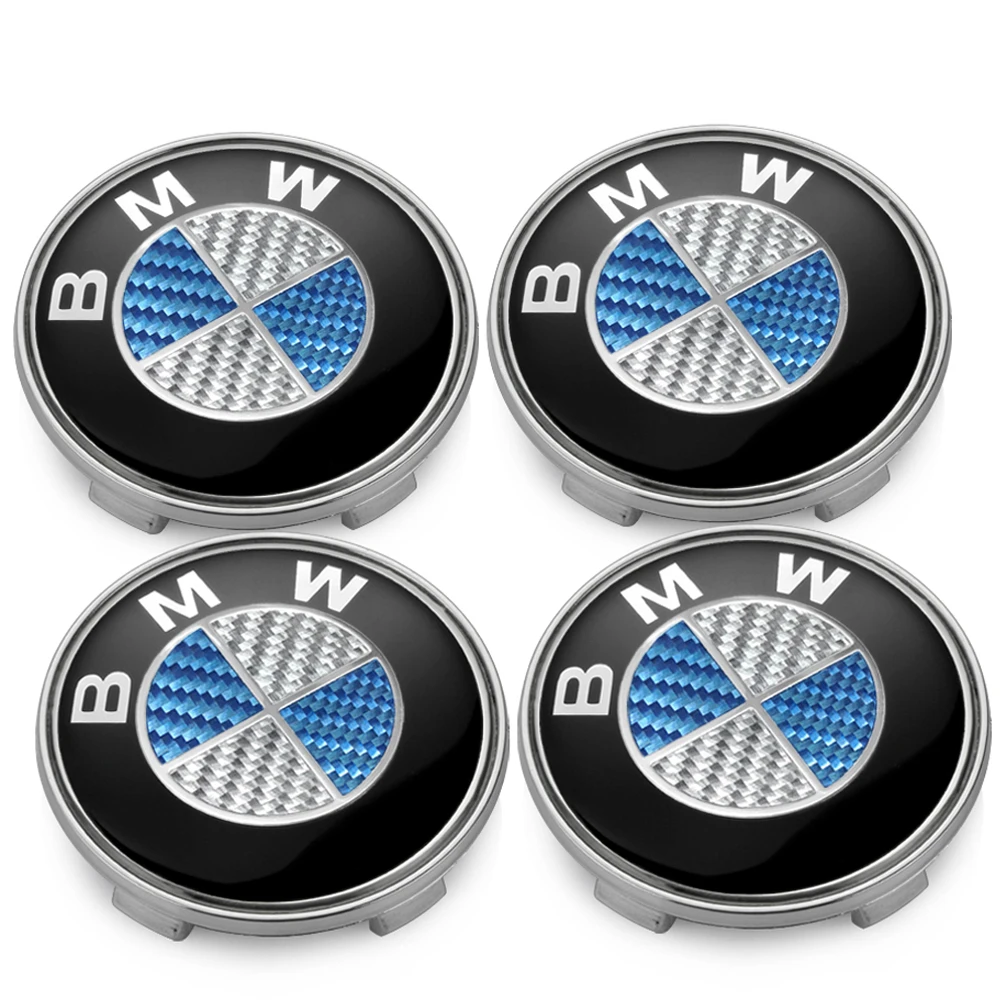 4Pcs/set For BMW 68MM Car Wheel Center Hup Caps Wheel Cover E36 E39 E46 E60 E90 E90 F01 F10 F30 G01 G20 G21 G30 G11 F15 X5 X3