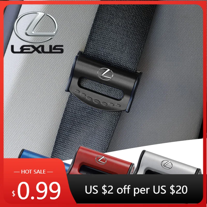 

Interior Stickers Car Seat Belt Limiter Anti-Slip Seatbelt Stopper For Lexus RX330 IS250 Ct200h RX350 ES350 Universal Car Seat B