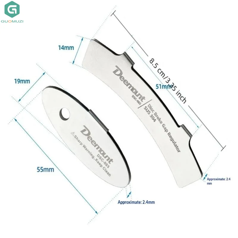 4/8Pcs Bicycle Disc Brake Pad Adjustment Alignment Tool Plate Brake Rotor Bicycle Brake Adjustment Pad Cycling Repair Tool