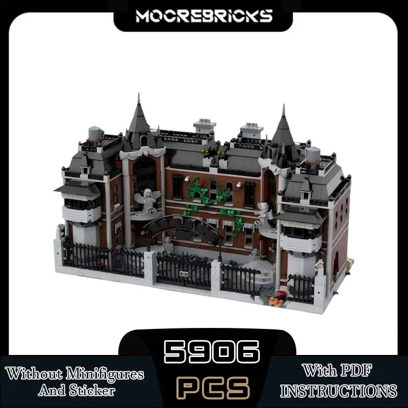 

Famous Movie Architecture Basement Insane Asylum Building Model Technology MOC Building Blocks Model Kid's Toys Bricks Gift
