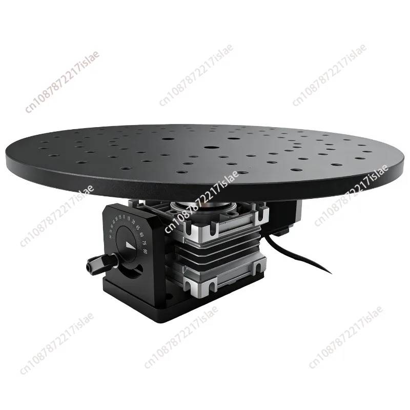 

300MM Diameter Electric 360° Rotary Turntable, Precision Rotating Workbench with Speed Controller & Foot Switch