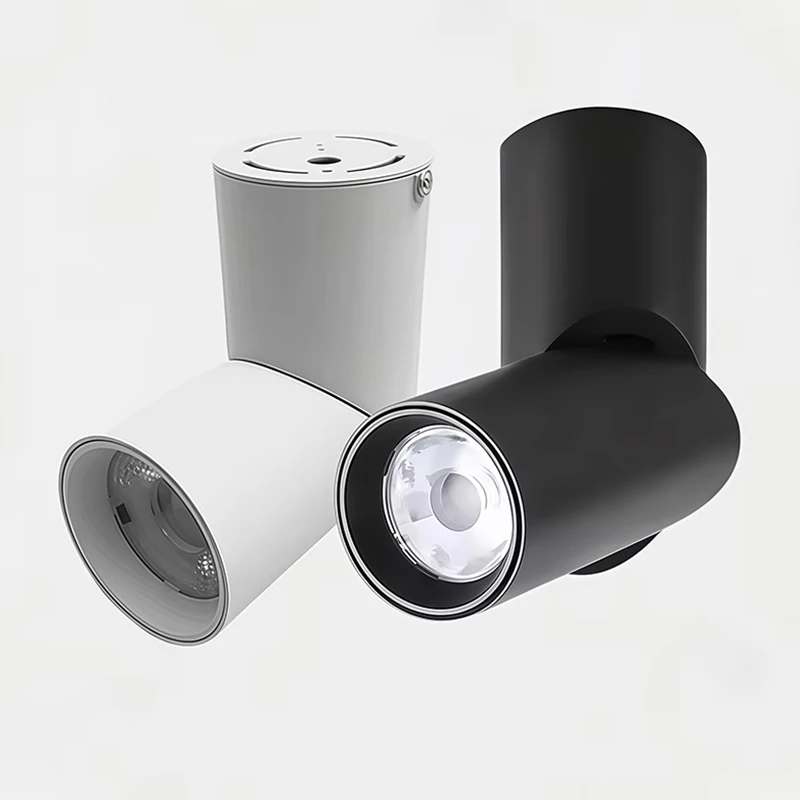 

Поверхностные светодиодные потолочные светильники COB с регулируемой яркостью 9 Вт 12 Вт 15 Вт 18 Вт 20 Вт 24 Вт AC85 ~ 265 В Цилиндрические светодиодные точечные светильники Внутреннее освещение