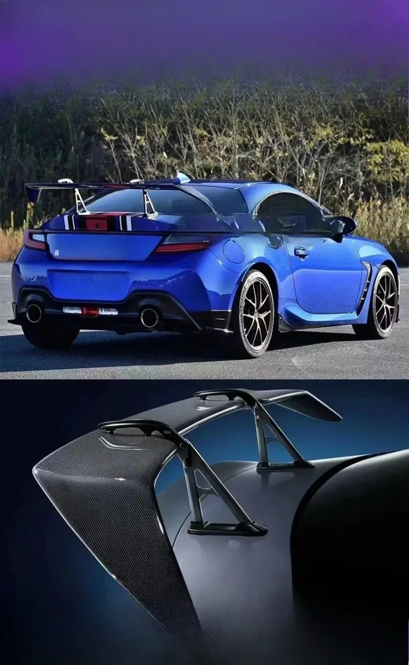 Suitable For 22 Toyota 86 Tail GR86 Subaru BRZ Modified STI Tail Carbon Fiber Tail Pressure TailCar modification parts