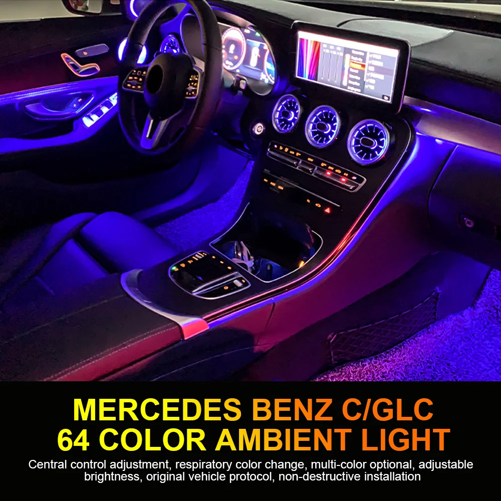 ไฟตกแต่งภายในรถยนต์ Mercedes Benz C/GLC - alternate angle