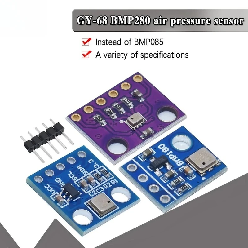 Module de carte de capteur de pression barométrique numérique GY-68 GY-63 BMP180 BMP280 GY68, compatible avec BMP085 MS5611 pour Arduino
