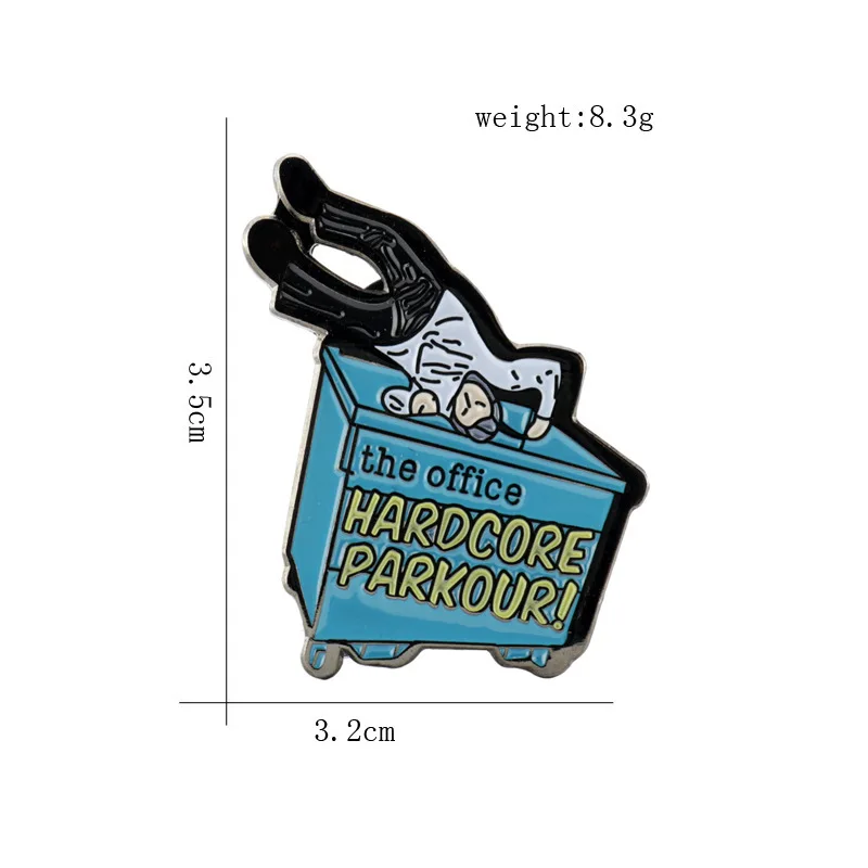 Büro TV SHOW Emaille Pin Broschen für Frauen Anstecknadeln Abzeichen auf Rucksack Kleidung Accessoires Modeschmuck Fans Geschenk