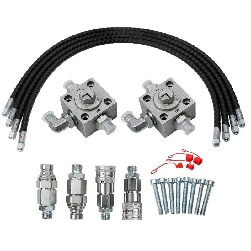 Quick Connect Hose Three Way Diverter Valve Connect Excavator And Attachments Practical Accessory For Construction SiteOperation