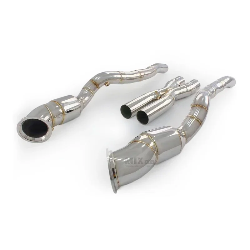 Catless Exhaust Downpipe for Ferrari Vehicle Air Converter High Flow Tube Engine Performance System F12 6.2L v12