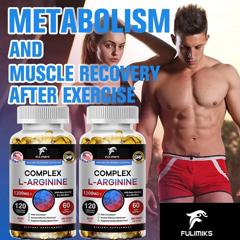 Complex L-Arginine Nitric Oxide Suplement Is Rich In, L-Citrulline Malate Extract, Performance, Endurance And Muscle Support