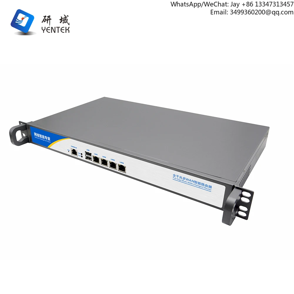 

1U Rackmount Pfsense J4125 PC DDR4 MSATA 4 NIC Gigabit LAN Wifi 4G Linux Win10 Firewall VPN Server J4125 4 NICs