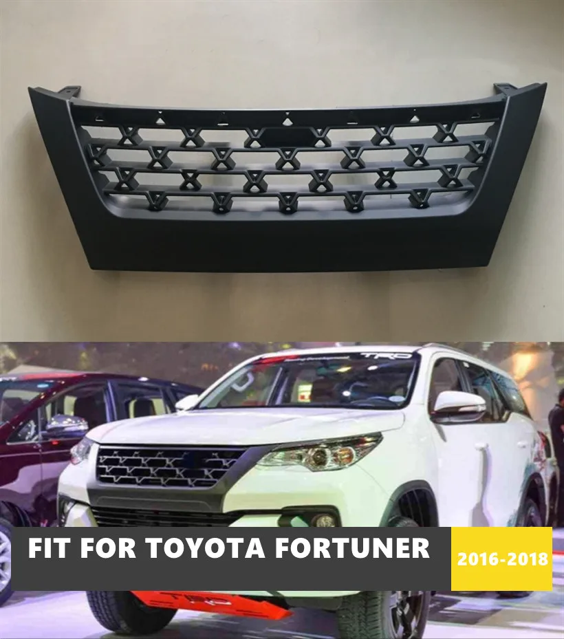 Good Quality ABS Front Middle Grill Racing Grills For Toyota Fortuner T R D Style 2016 2017 2018