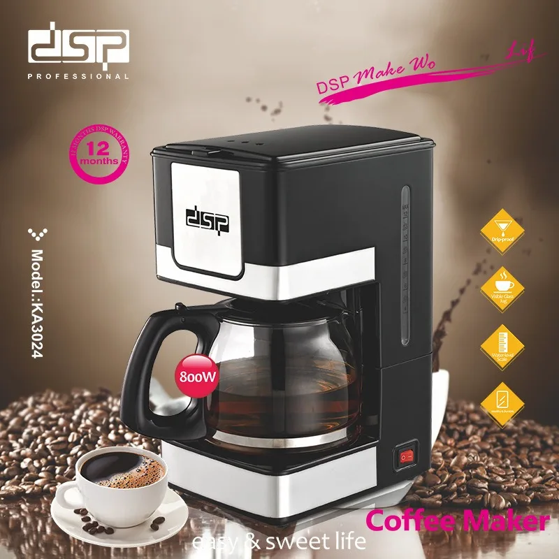 1.5L large capacity home office automatic electric American drip coffee machine