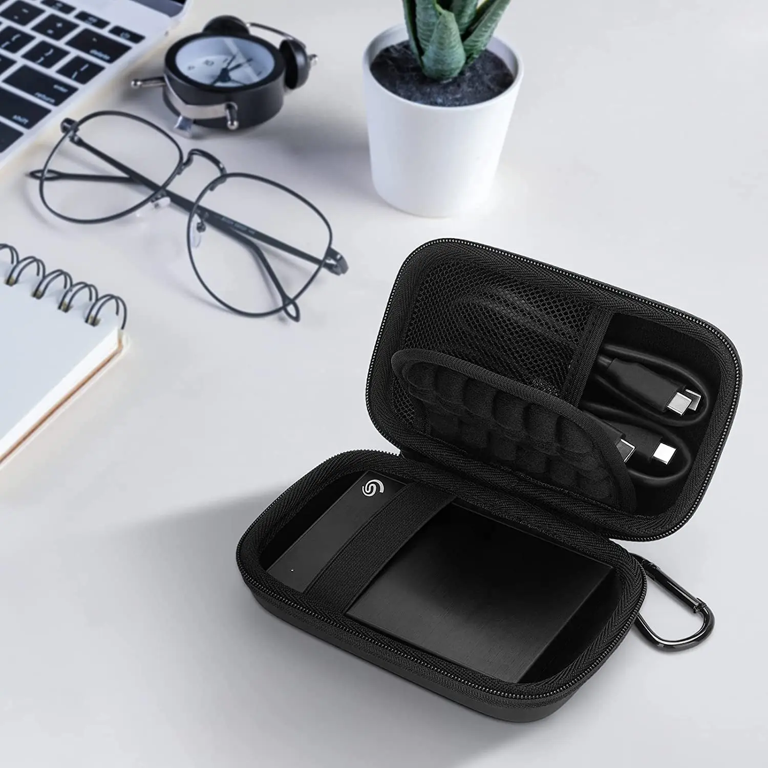 Yinke Hard disk esterni HDD custodia da viaggio per Seagate WD Elements Toshiba Canvio custodia protettiva portatile