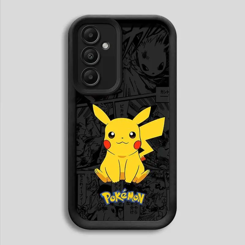 Phone Case for Samsung Galaxy A12 A13 A14 A22 A23 A24 A32 A33 A34 5G Silicone Soft TPU Pokemon Pikachu Gengar Cover image 4