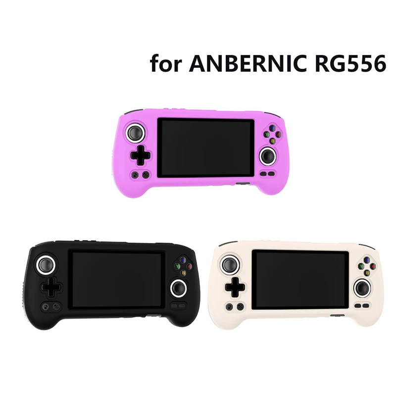 Dust-Proof Silicone Game Console Protective Case For ANBERNIC RG556 Handhold Gaming Machine Protector Gamer Accessories
